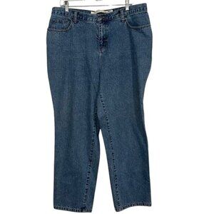 Venezia Easy Fit Petite 16 Blue Denim Jeans Straight Leg 100% Cotton Womens Casu